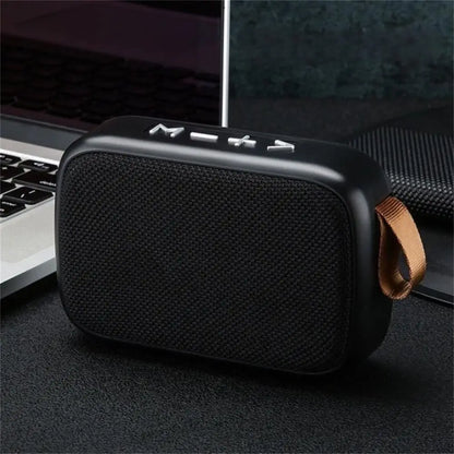 Wireless Mini Bluetooth Speaker – Fabric Design, TF Card Support, 3D Stereo Sound for Outdoor Use