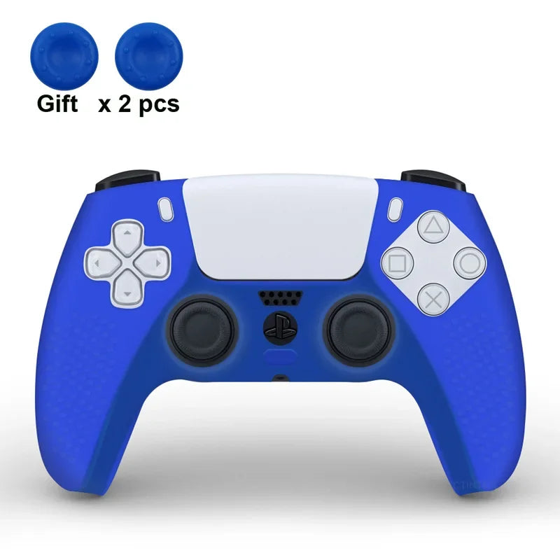 Protective Silicone Cover for PS5 Controller – Anti-Slip Skin Case with Thumb Grips for PS5 Slim Gamepad