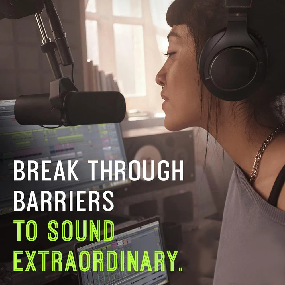 Professional Dynamic Microphone – Selectable Frequency Response for Studio Recording & Performance Vocals, Compatible with Shure SM7B