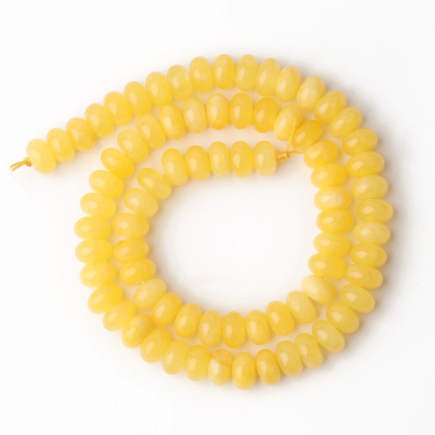 Natural Stone Rondelle Beads - 5x8mm Tourmaline, Citrine & Quartz Loose Beads for DIY Bracelets