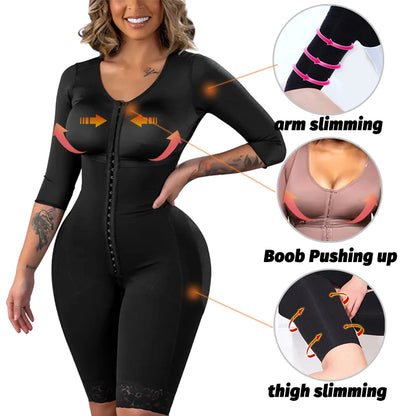Colombian Girdle Shapewear – Tummy Slimming Bodysuit Corset, Full Body Reducer & Postpartum Shaper