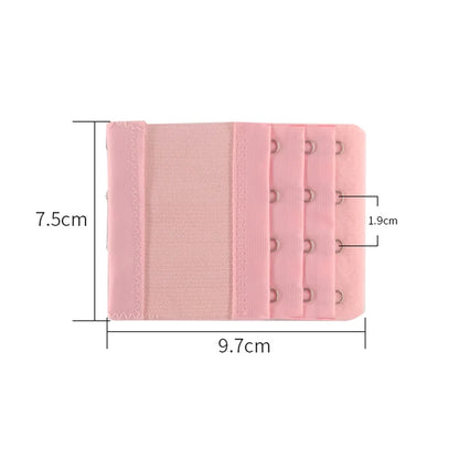 4-Row 4-Hook Bra Extender Set – Adjustable Strap Buckle for Bra Extension, Sewing Tool & Intimates Accessories