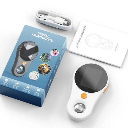 2.0 Inch 500X Digital Microscope - 1080P Video Coin Microscope with Magnifying Glass & 8 LEDs, for Electronics Repair, Windows/Mac
