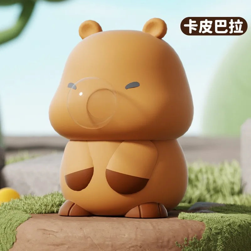 Cute Capybara Squishy Stress Relief Toy – Spitting Bubbles Sensory Squeeze Anti-Anxiety Toy for Kids & Adults Gift