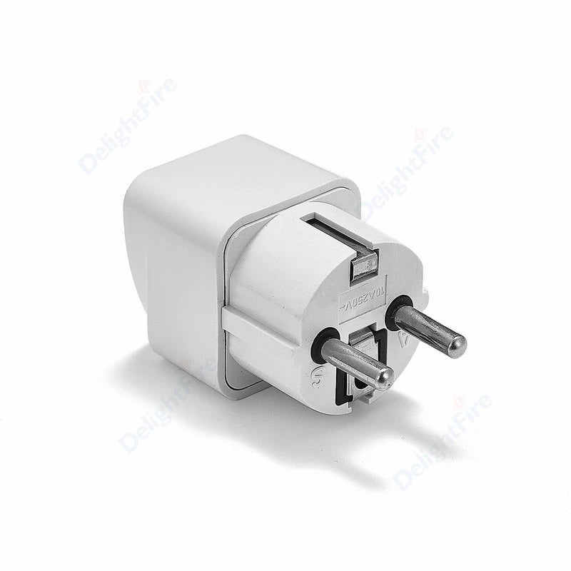 KR Plug Adapter – Multifunction Universal AU, UK, US to EU Type E/F Electrical Socket for France & Spain Travel