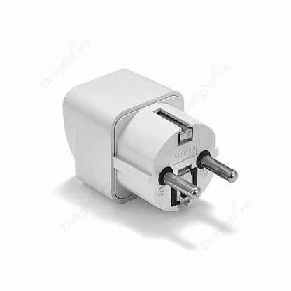 KR Plug Adapter – Multifunction Universal AU, UK, US to EU Type E/F Electrical Socket for France & Spain Travel