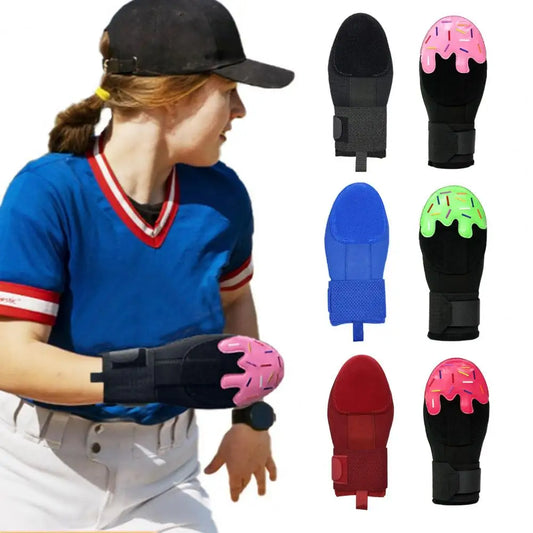 Baseball Sliding Mitt with Adjustable Wrist Compression Strap – Universal Left/Right Hand Glove for Youth & Adults