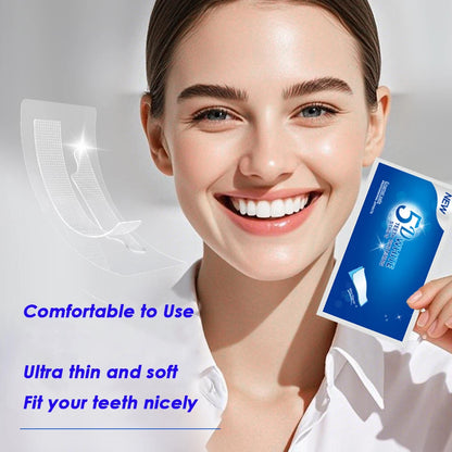 7/14/28-Pair Teeth Whitening Strips - 5D/9D Whitening Treatment with Reduced Sensitivity for a Brighter Smile