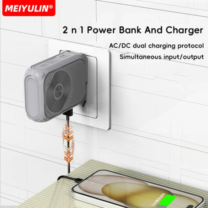20000mAh Magnetic Wireless Power Bank – 10000mAh Portable Fast Charging Stand with USB Cable for iPhone, Samsung, Xiaomi