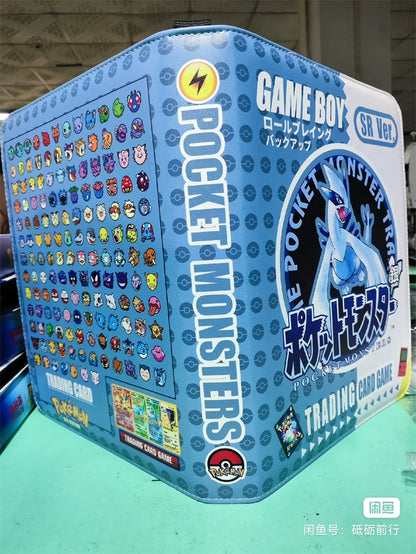 New Pokémon Pikachu Battle Card Binder — Zippered Card Holder for VMAX Game Card Collection, Anime Toys & Gifts