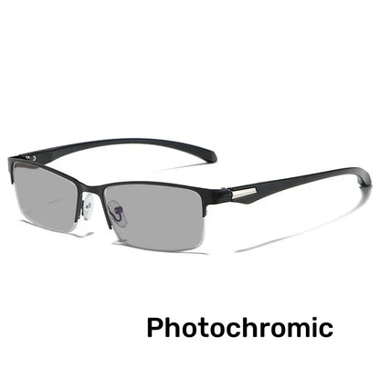Smart Photochromic Reading Glasses for Men – 2-in-1 Trendy Unisex Presbyopia Sunglasses +1.0 +1.5