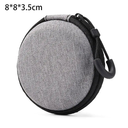 Mini EVA Storage Bag — Zipper Carrying Pouch for AirPods, Earphones, Phone, Charging Cables & Digital Accessories