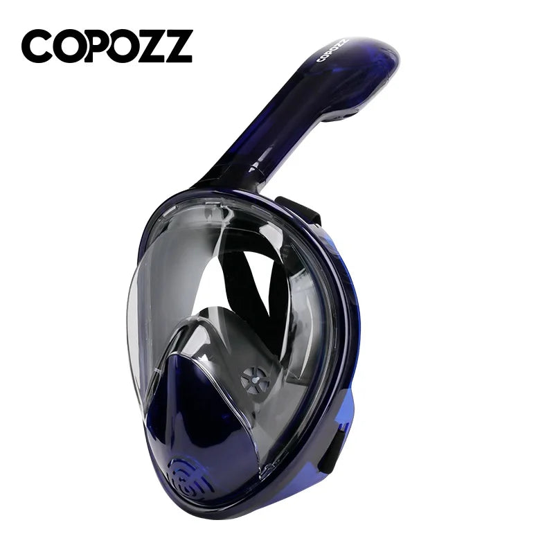 COPOZZ Full Face Diving Mask - Anti-Fog Snorkeling Mask with GoPro Camera Mount for Adults