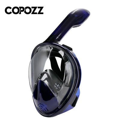 COPOZZ Full Face Diving Mask - Anti-Fog Snorkeling Mask with GoPro Camera Mount for Adults