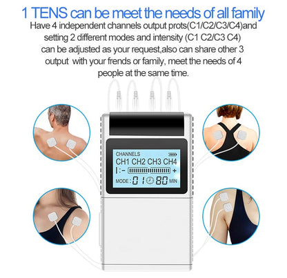 Electronic Pulse Massager | TENS & EMS Muscle Stimulator for Physiotherapy & Home Care