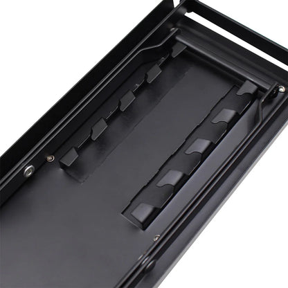 Guitar Foot Stool – 4 Position Height Adjustable, Foldable Pedal Rest for Guitar, Black Footstool for Guitar Pedal Accessories