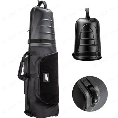 PlayEagle Hard Top Golf Travel Bag with Wheels — Foldable Hardcase with Support Rod, Portable Golf Bag 2024 HKB001