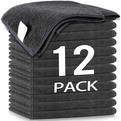 Thickened Microfiber Cleaning Cloths – Lint-Free Reusable Absorbent Towels for Car, Window & Home Cleaning