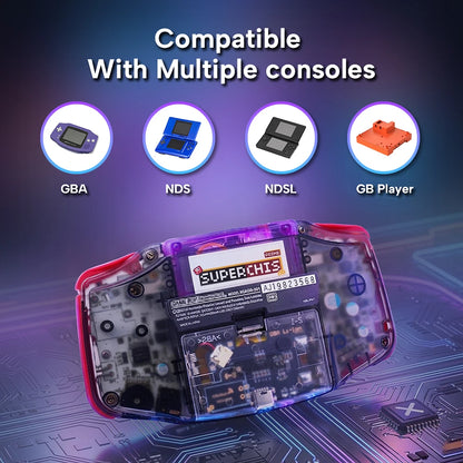 SuperChis Prime GBA Cart Reader - 256KB SRAM, 1Gbit NOR Flash & 1Mbit SRAM for GBA, GB Player, NDS & NDSL Consoles