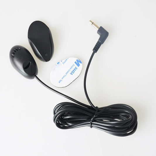 3.5mm Wired Car Microphone Mini – Hands-Free Audio Mic for Stereo, DVD & Radio Player (Paste Mount)