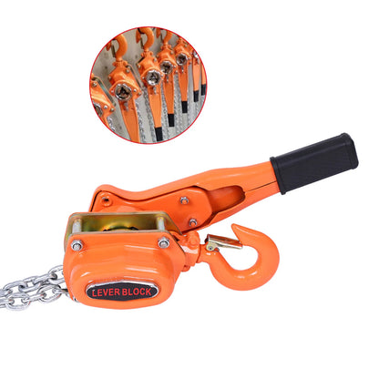 Orange 3T/3000kg Chain Block Hoist – Ratchet Lever Pulley Lifting System, 3m Length