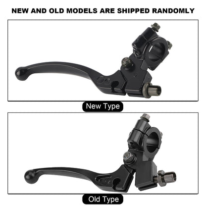 22mm Folding Clutch Lever with Perch — Motorcycle Handle Replacement for 50CC–125CC Dirt Pit Bike