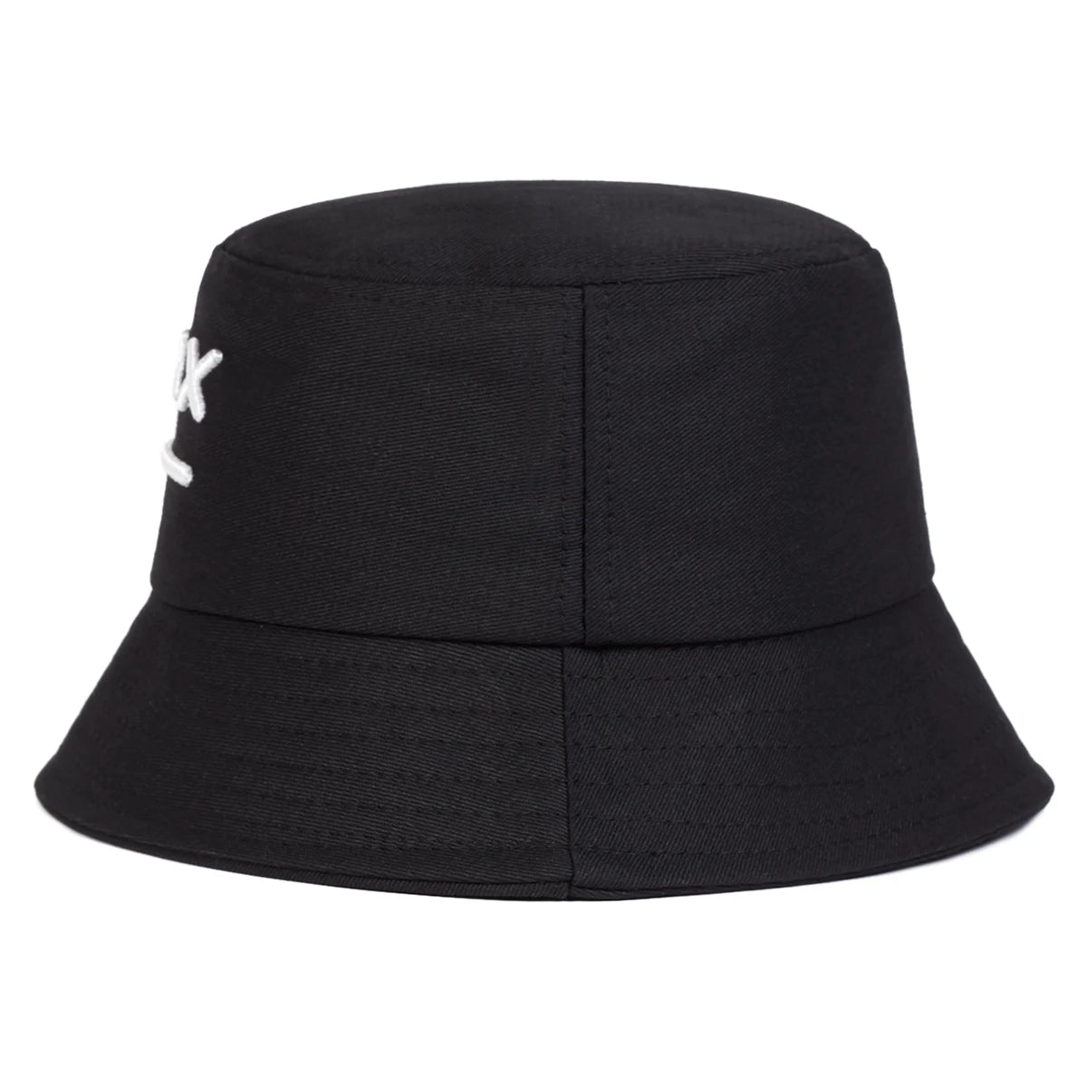 Unisex Smiling Face Embroidered Bucket Hat – Outdoor Casual Fisherman Cap with Sunscreen