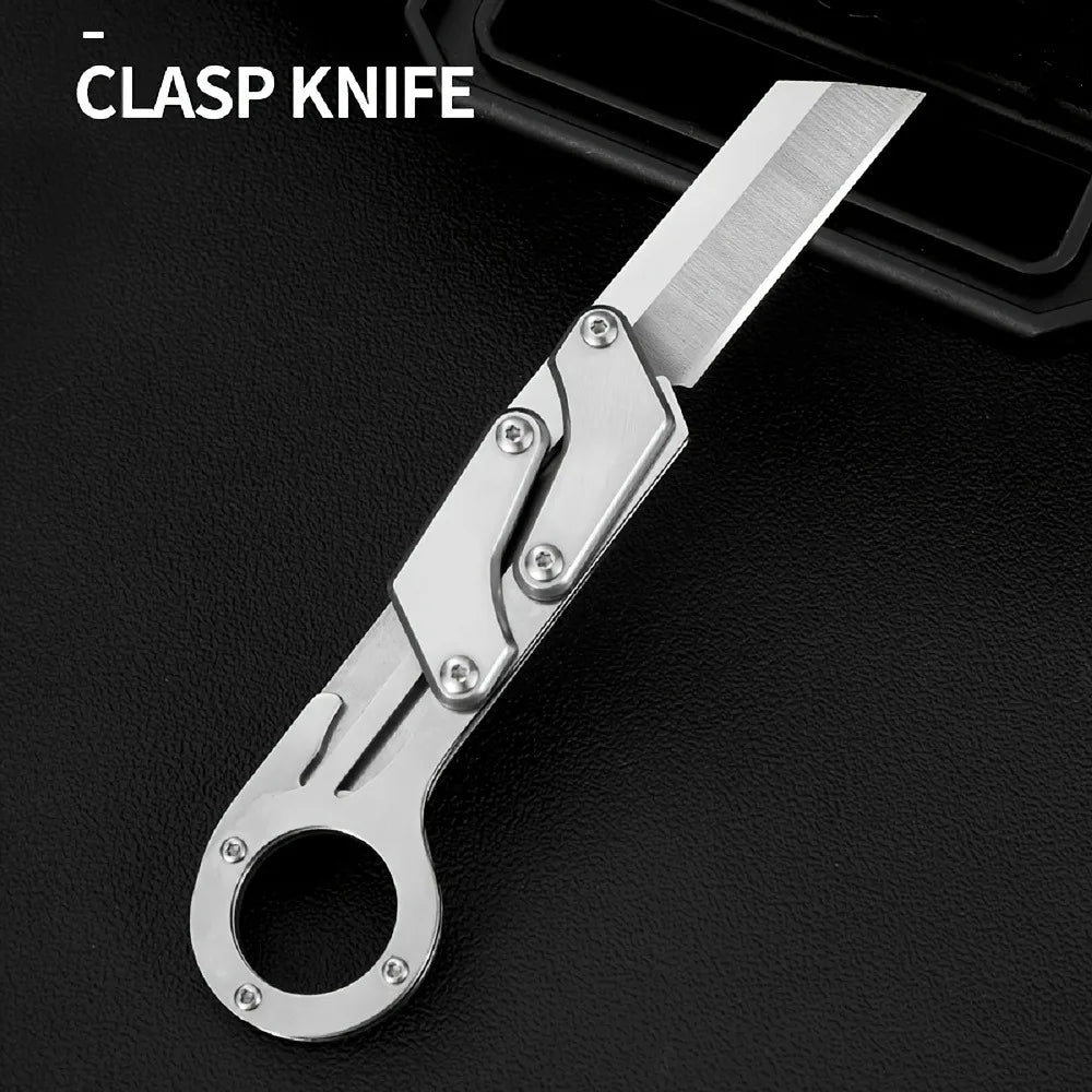 Creative Outdoor Folding Knife – Full Steel Sharp & Durable Blade for Camping, Barbecue, Mountaineering, Survival & Box Opening