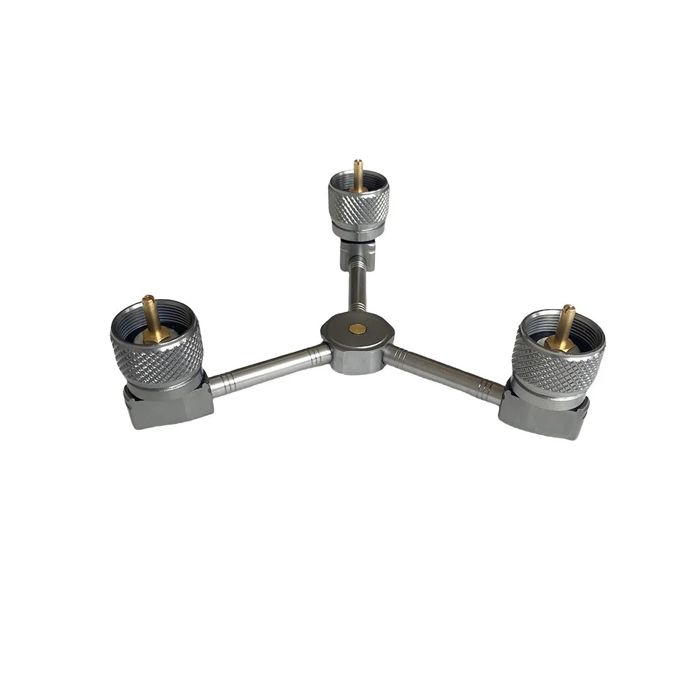 3-in-1 Butane Gas Adapter - Three-Outlet Fuel Tank Conversion & Gas Distributor Head