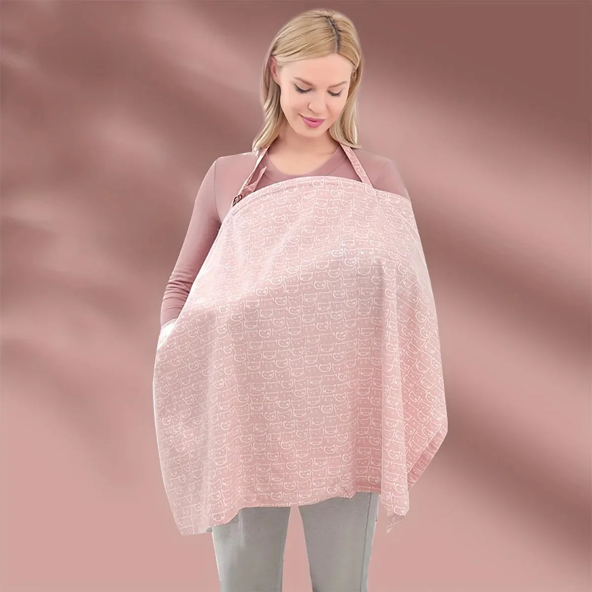 Lightweight Breathable Maternity Nursing Cover – Universal Breastfeeding Scarf for Stroller and Car Seat, Nursing Apron