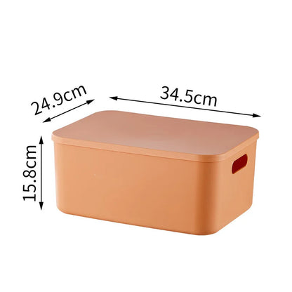 Plastic Storage Box Organizer – Stackable Colorful Baskets for Jewelry, Lipstick, Toys, Underwear & Desktop Snacks