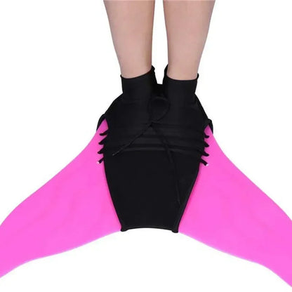 Swimming Fins for Children & Adults — Mermaid Training Flippers, Diving Foot Monofin for Pool, Swim, and Water Fun