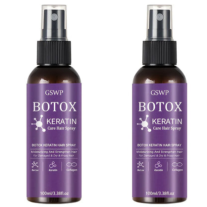 GSWP Botox Keratin Hair Treatment Spray - Leave-In Moisturizing Formula to Strengthen Hair, Reduce Tangles & Split Ends