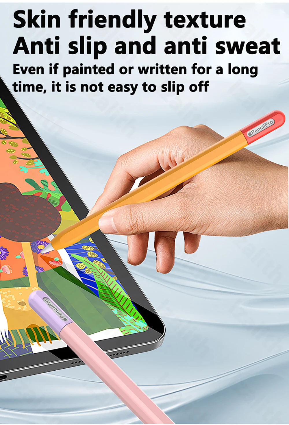 Pencil Case for Apple Pencil Pro | Soft Silicone Ultra-Thin Protective Cover for iPad Pencil