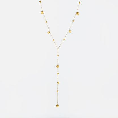 GANEMLY 316L Stainless Steel Water Drop Pendant Necklace – Trendy 18K Gold Plated Women’s Jewelry Gift