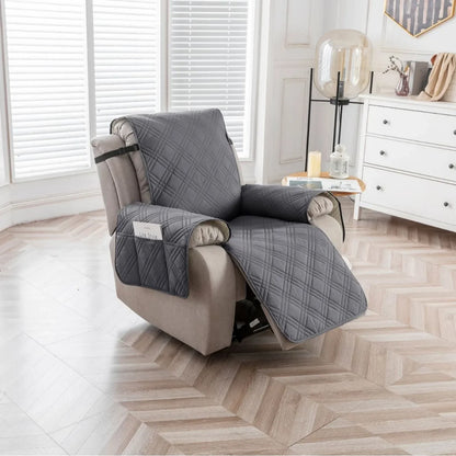 100% Waterproof Recliner Chair Cover – Non-Slip Recliner Slipcover with Pocket for Bedroom, Office & Living Room