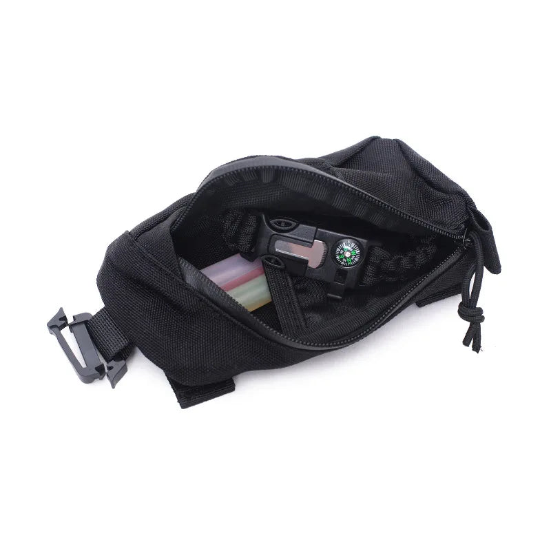 Tactical Molle Pouch Shoulder Strap Bag: Military EDC Tool Phone Holder - Outdoor Hiking Hunting Waist Pack Backpack Accessory
