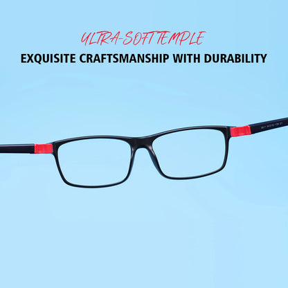 Colorful TR90 Rectangular Full-Rim Glasses Frame – Flexible, Comfortable & Durable Optical Frame for Boys and Girls Prescription Lenses