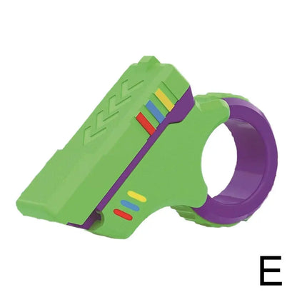 Rotary Finger Sliders Fidget Toy – Office Pressure Relief, 3D Printed Ratchet Finger Fidget with Textured Fingertip