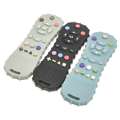 Baby Remote Control Teether Set – Silicone Teething Toy & Anti-Bite Bracelet (1–3PCS) | Safe Pacifier, Soothing Chew Toys for Infants