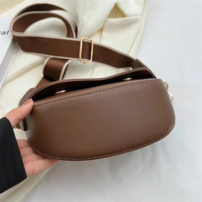 Chic Small Leather Armpit Bag for Women: 2024 Summer Shoulder Crossbody with Chain - Vintage Underarm Handbag