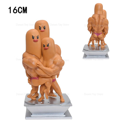 13 Styles Pokémon Muscle Figures – Magikarp, Snorlax, Dugtrio, Psyduck, Squirtle, Bulbasaur, Gengar PVC Action Toys