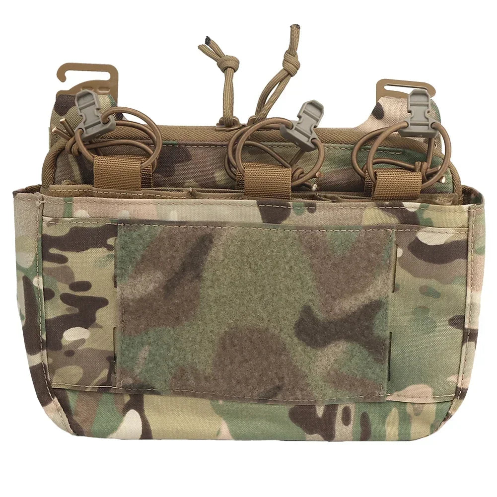 G-Hook DOPE Front Flap Double Stack Abdominal Fanny Pack – Triple Magazine Kangaroo Pouch for FCPC/FCSK Plate Carrier Vest