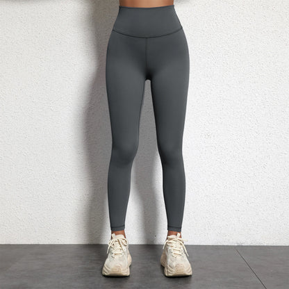 Women's High Waist Yoga Leggings - Solid Color 25" Soft Stretch Gym Training Pants Plus Size Athletic Sportswear