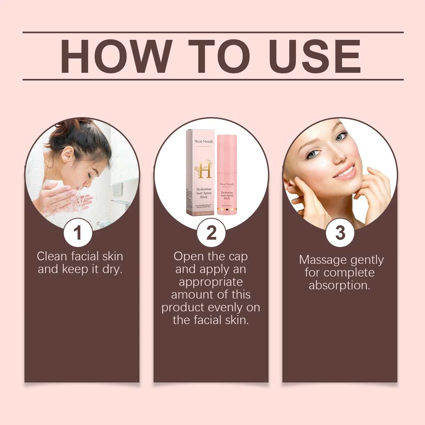 Collagen Multi-Bounce Balm Stick – Instant Wrinkle Removal, Anti-Aging, Firming & Brightening Moisturizer for Dull Skin