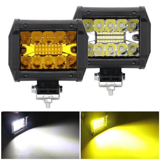12V Off-Road LED Light Bar – Super Bright 6000K Spot & Flood Combo Work Light for Car, SUV, 4x4, Boat & ATV Headlight Barra LED Lighting Accessories