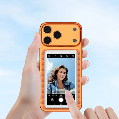 Wireless Selfie Monitor Screen - Magnetic Rear Camera Display for iPhone Android Vlog & Live Streaming