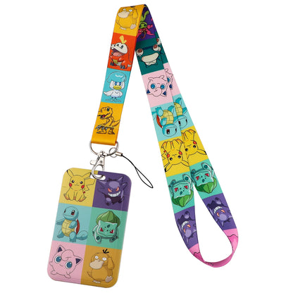 FI24 Japanese Anime Lanyard – Student Card & Badge Holder, Neck Strap for Phone, Subway & Access Cards, Gift for Kids