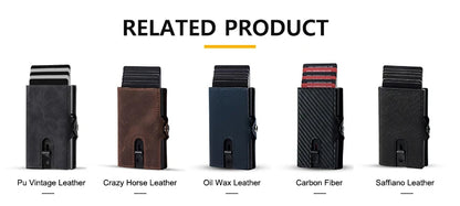 CASEKEY Men’s Wallet — 100% Genuine Cow Leather Short Card Holder Purse, High-Quality Brand Wallet for Men