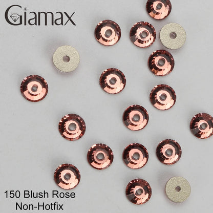 Giamax Purple Velvet Topaz Crystal Rhinestones - Flatback AB Sewing Stones for Garments, Clothes & Bags